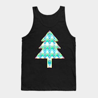 Christmas tree in chevron Tank Top